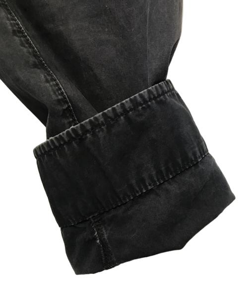 STONE ISLAND（ストーンアイランド）STONE ISLAND (ストーンアイランド) OLD EFFECT CANVAS OVERSHIRT ブラック サイズ:XLの古着・服飾アイテム