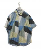 SOFTHYPHENソフトハイフン）の古着「半袖シャツ」｜ブルー