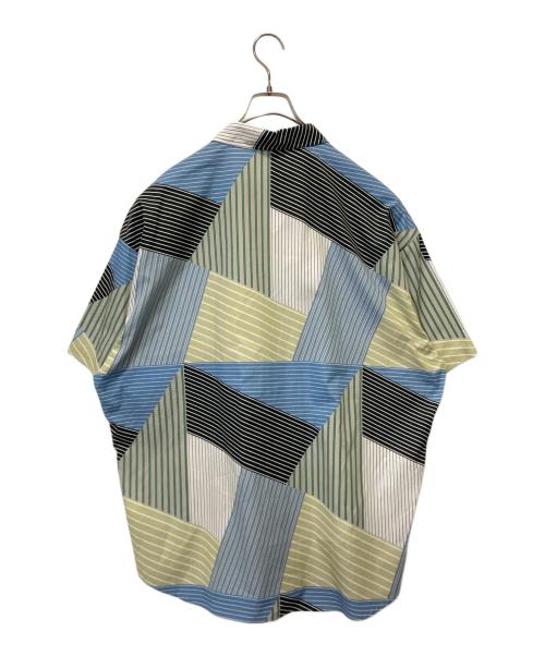 SOFTHYPHEN（ソフトハイフン）SOFTHYPHEN (ソフトハイフン) 半袖シャツ ブルー サイズ:03の古着・服飾アイテム