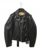 PERFECTO by Schottパーフェクト バイ ショット）の古着「ダブルライダースジャケット」｜ブラック