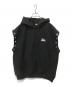stussy（ステューシー）の古着「Sweat Parker Custmized」｜ブラック