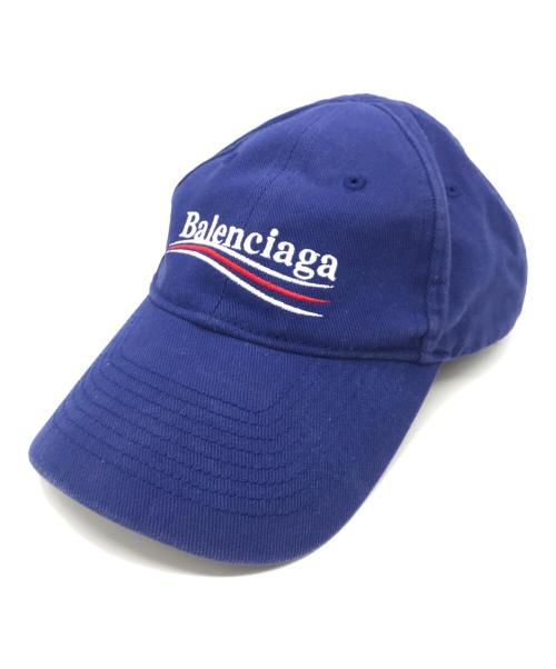 BALENCIAGA（バレンシアガ）BALENCIAGA (バレンシアガ) キャップ ブルーの古着・服飾アイテム