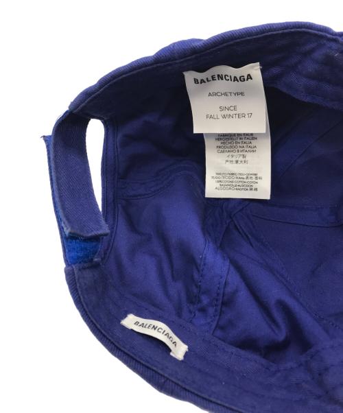 BALENCIAGA（バレンシアガ）BALENCIAGA (バレンシアガ) キャップ ブルーの古着・服飾アイテム