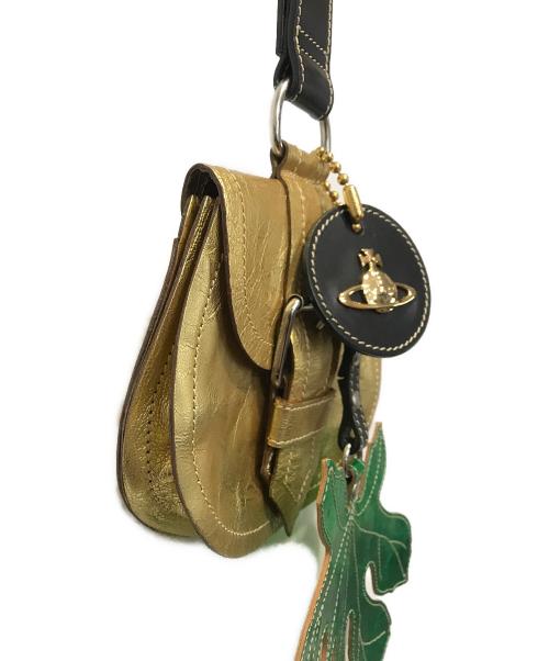 Vivienne Westwood（ヴィヴィアンウエストウッド）Vivienne Westwood (ヴィヴィアンウエストウッド) ハンドバッグ ゴールドの古着・服飾アイテム