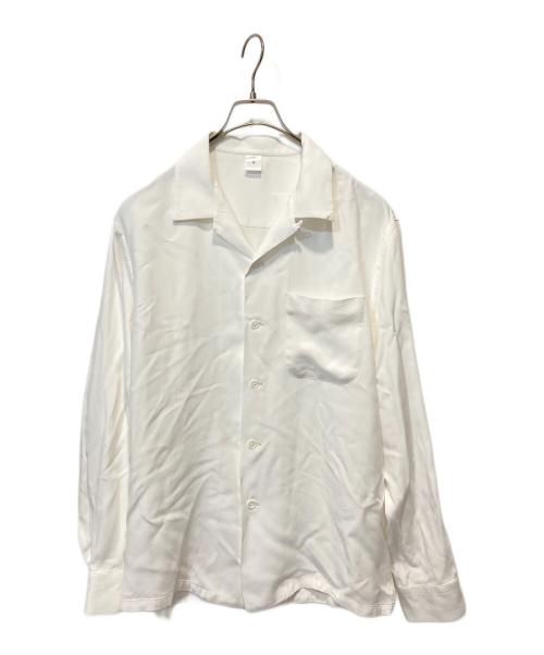 FRONT 11201（フロント 11201）FRONT 11201 (フロント 11201) オープンカラーシャツ ホワイト サイズ:Sの古着・服飾アイテム