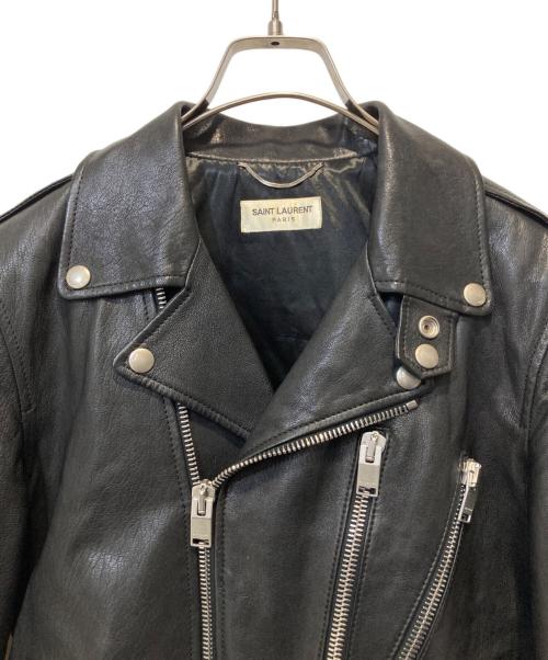 Saint Laurent Paris（サンローランパリ）Saint Laurent Paris (サンローランパリ) L17モーターサイクルジャケット ブラック サイズ:44の古着・服飾アイテム