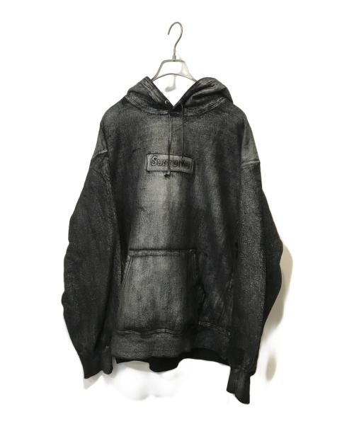 SUPREME（シュプリーム）SUPREME (シュプリーム) MM6 Maison Margiela (エムエムシックス メゾンマルジェラ) Foil Box Logo Hooded Sweatshirt ブラック サイズ:Ｌの古着・服飾アイテム