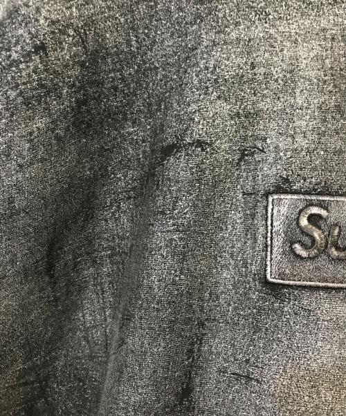 SUPREME（シュプリーム）SUPREME (シュプリーム) MM6 Maison Margiela (エムエムシックス メゾンマルジェラ) Foil Box Logo Hooded Sweatshirt ブラック サイズ:Ｌの古着・服飾アイテム