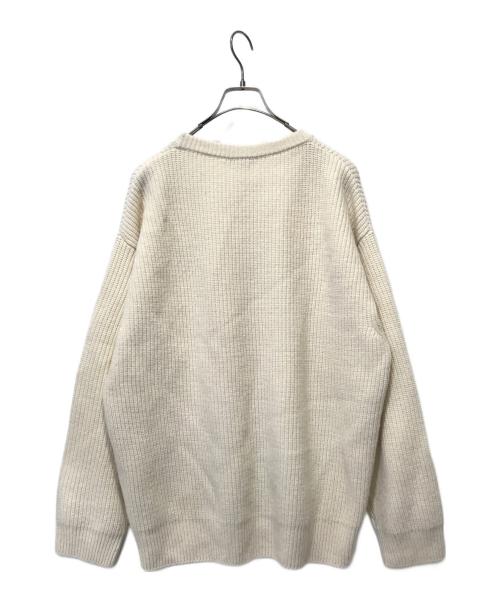 CELINE（セリーヌ）CELINE (セリーヌ) クルーネックロゴニット ホワイト サイズ:XSの古着・服飾アイテム
