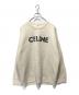 CELINE（セリーヌ）の古着「クルーネックロゴニット」｜ホワイト
