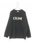 CELINE（セリーヌ）の古着「クルーネックロゴニット」｜ブラック