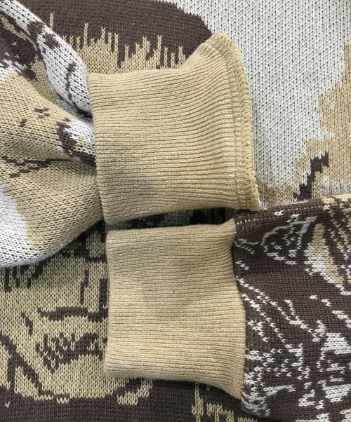 KAPITAL（キャピタル）KAPITAL (キャピタル) 8Gジャガードニットヴィンテージニットパーカー ベージュ サイズ:3の古着・服飾アイテム