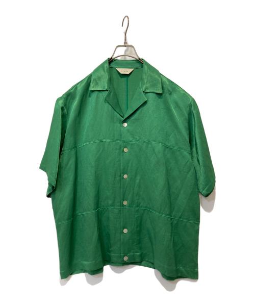 jieda（ジエダ）jieda (ジエダ) フロッキーパネルシャツ グリーン サイズ:2の古着・服飾アイテム