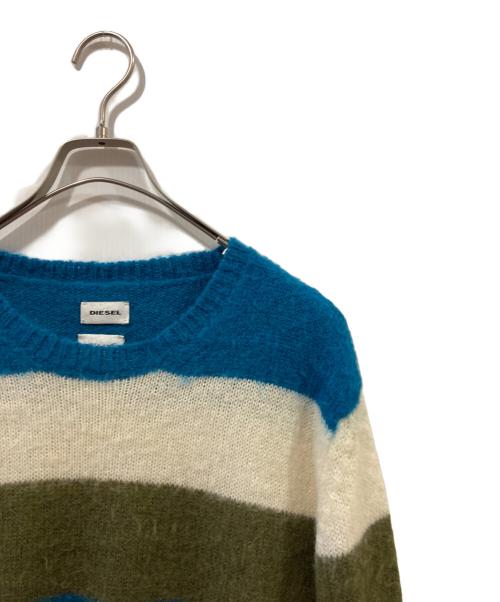 DIESEL（ディーゼル）DIESEL (ディーゼル) モヘヤ混ニット ブルー サイズ:表記無しの古着・服飾アイテム