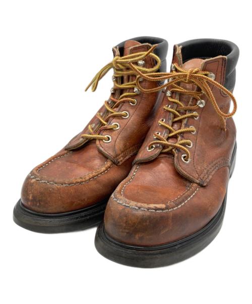 RED WING（レッドウィング）RED WING (レッドウィング) 204 スーパーソール モックトゥ ワークブーツ ブラウン サイズ:7Dの古着・服飾アイテム
