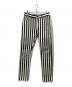 Saint Laurent Paris（サンローランパリ）の古着「ストライプデニムパンツ」｜ホワイト×ブラック