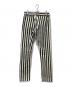 Saint Laurent Paris (サンローランパリ) ストライプデニムパンツ ホワイト×ブラック サイズ:29：10000円