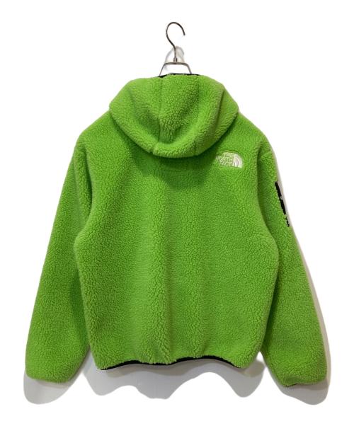 SUPREME（シュプリーム）Supreme (シュプリーム) THE NORTH FACE (ザ ノース フェイス) Logo Hoodie Fleece Jacket グリーン サイズ:Sの古着・服飾アイテム