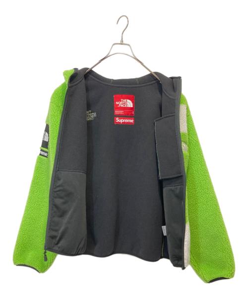 SUPREME（シュプリーム）Supreme (シュプリーム) THE NORTH FACE (ザ ノース フェイス) Logo Hoodie Fleece Jacket グリーン サイズ:Sの古着・服飾アイテム