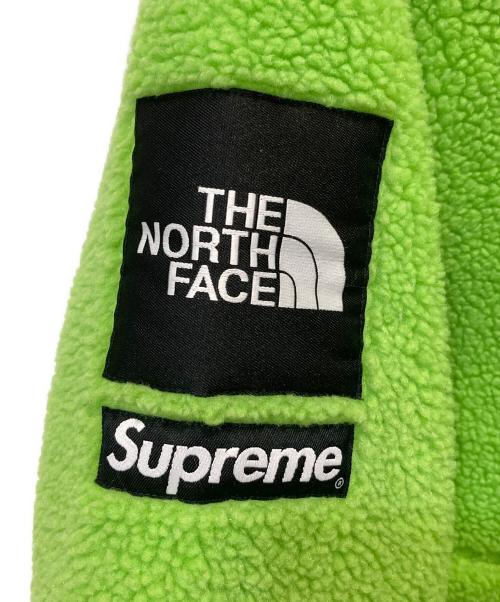 SUPREME（シュプリーム）Supreme (シュプリーム) THE NORTH FACE (ザ ノース フェイス) Logo Hoodie Fleece Jacket グリーン サイズ:Sの古着・服飾アイテム