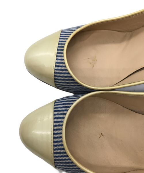 CHANEL（シャネル）CHANEL (シャネル) ヒールパンプス ブルー サイズ:23.5ｃｍの古着・服飾アイテム