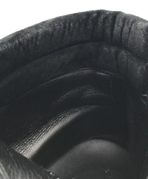 W.H（ダブルエイチ）W.H (ダブルエイチ) 撥水スエード コンバットブーツ ブラック サイズ:S8の古着・服飾アイテム