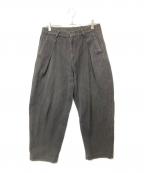 COLINAコリーナ）の古着「刺し子2タックイージパンツ」｜グレー