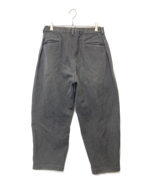 COLINA（コリーナ）COLINA (コリーナ) 刺し子2タックイージパンツ グレー サイズ:Mの古着・服飾アイテム