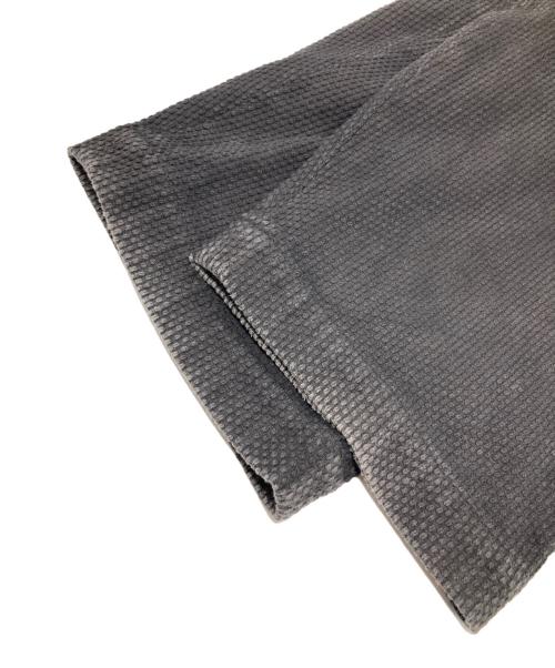 COLINA（コリーナ）COLINA (コリーナ) 刺し子2タックイージパンツ グレー サイズ:Mの古着・服飾アイテム