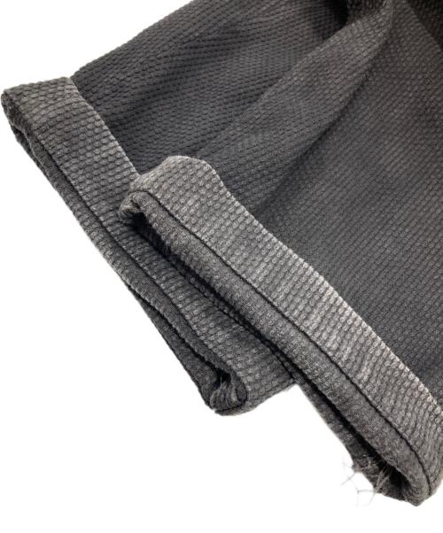 COLINA（コリーナ）COLINA (コリーナ) 刺し子2タックイージパンツ グレー サイズ:Mの古着・服飾アイテム