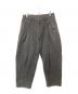 COLINA（コリーナ）の古着「刺し子2タックイージパンツ」｜グレー