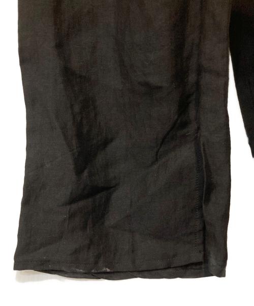 yohji yamamoto+noir（ヨウジヤマモトプリュスノアール）yohji yamamoto+Noir (ヨウジヤマモトプリュスノアール) ラップパンツ ブラック サイズ:3の古着・服飾アイテム