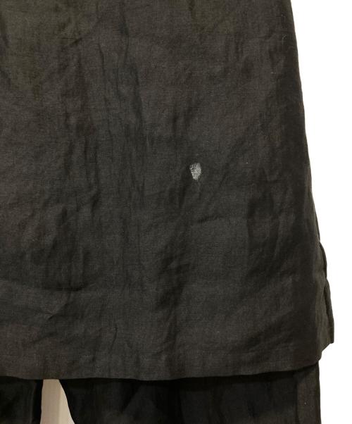 yohji yamamoto+noir（ヨウジヤマモトプリュスノアール）yohji yamamoto+Noir (ヨウジヤマモトプリュスノアール) ラップパンツ ブラック サイズ:3の古着・服飾アイテム