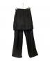 yohji yamamoto+Noir (ヨウジヤマモトプリュスノアール) ラップパンツ ブラック サイズ:3：10000円