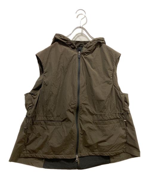 yausye（ヤウセ）yausye (ヤウセ) ナイロンベスト オリーブ サイズ:Ｍの古着・服飾アイテム