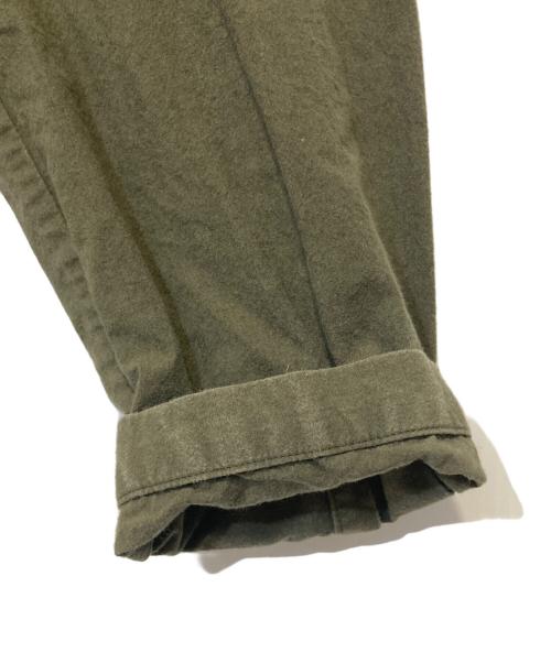 INDIVIDUAL SENTIMENTS（インディヴィジュアル センチメンツ）INDIVIDUAL SENTIMENTS (インディヴィジュアル センチメンツ) MAO COLLAR SHIRTS オリーブ サイズ:4の古着・服飾アイテム