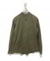 INDIVIDUAL SENTIMENTS（インディヴィジュアル センチメンツ）の古着「MAO COLLAR SHIRTS」｜オリーブ