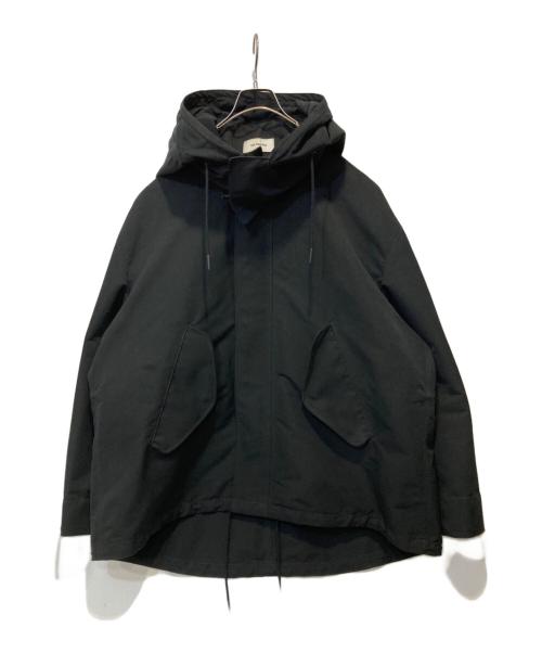 THE RERACS（ザ リラクス）THE RERACS (ザ リラクス) LIGHT SMOOTH BONDING THE MODS COAT ブラック サイズ:48の古着・服飾アイテム