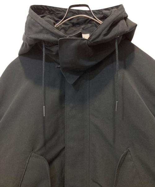 THE RERACS（ザ リラクス）THE RERACS (ザ リラクス) LIGHT SMOOTH BONDING THE MODS COAT ブラック サイズ:48の古着・服飾アイテム