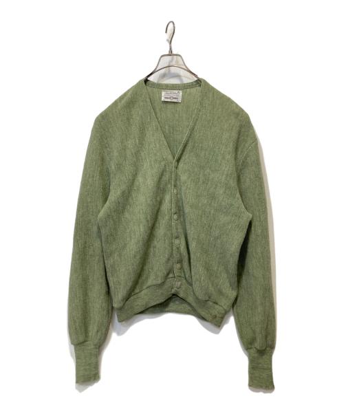 robert bruce（ロバートブルース）robert bruce (ロバートブルース) アルパカ混ニットカーディガン 若草色 サイズ:XLの古着・服飾アイテム