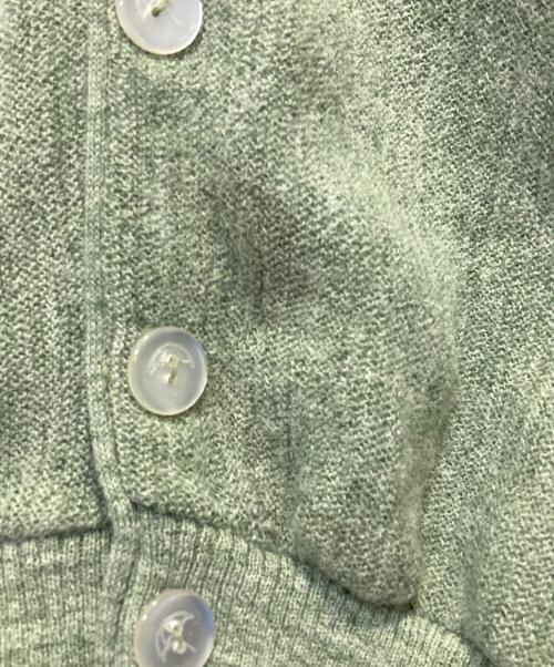 robert bruce（ロバートブルース）robert bruce (ロバートブルース) アルパカ混ニットカーディガン 若草色 サイズ:XLの古着・服飾アイテム