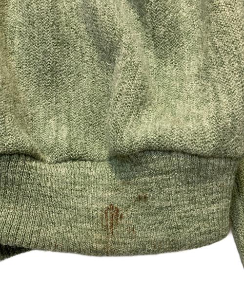 robert bruce（ロバートブルース）robert bruce (ロバートブルース) アルパカ混ニットカーディガン 若草色 サイズ:XLの古着・服飾アイテム