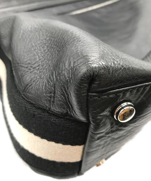 BALLY（バリー）BALLY (バリー) レザーメッセンジャーバッグ ブラックの古着・服飾アイテム