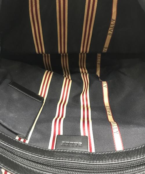 BALLY（バリー）BALLY (バリー) レザーメッセンジャーバッグ ブラックの古着・服飾アイテム