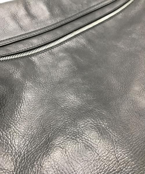 BALLY（バリー）BALLY (バリー) レザーメッセンジャーバッグ ブラックの古着・服飾アイテム