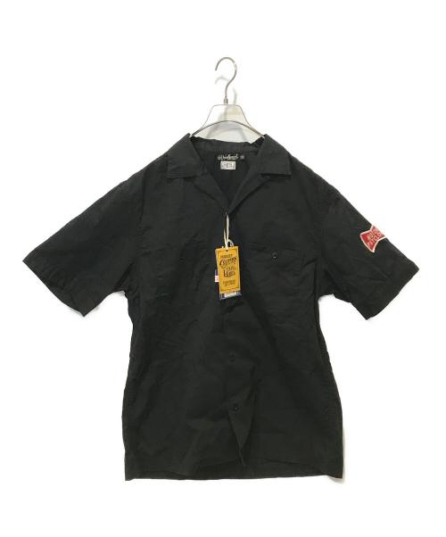 freewheelers（フリーホイーラーズ）freewheelers (フリーホイーラーズ) オープンカラーシャツ ブラック サイズ:17の古着・服飾アイテム