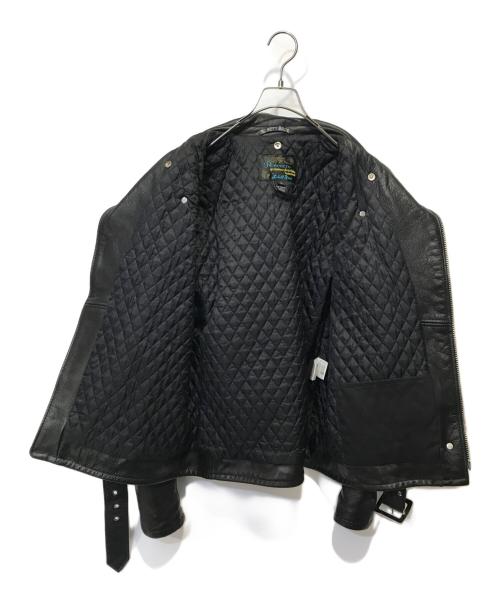 SCHOTT BROS.（ショット）SCHOTT BROS. (ショットブロス) ワンスターダブルライダースジャケット ブラック サイズ:Ｌの古着・服飾アイテム