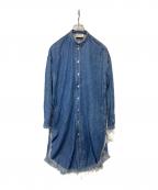 Acne studiosアクネ ストゥディオス）の古着「デニムシャツワンピース」｜ブルー
