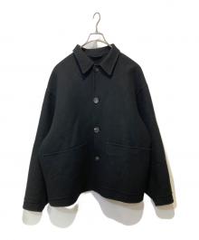 H BEAUTY&YOUTH（エイチ ビューティー&ユース）の古着「WOOL CASHMERE MELTON JACKET」｜ブラック