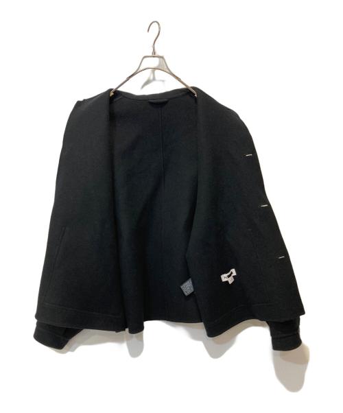 H BEAUTY&YOUTH（エイチ ビューティー&ユース）H BEAUTY&YOUTH (エイチ ビューティー&ユース) WOOL CASHMERE MELTON JACKET ブラック サイズ:Mの古着・服飾アイテム